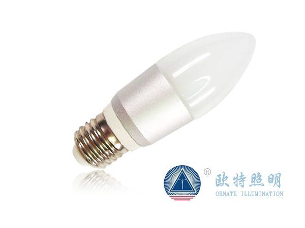 LED蜡烛灯 可做1W/3W/4W 可选尖尾/蜡尾 可选透明罩/乳白罩